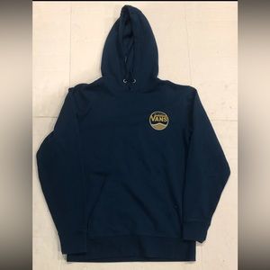 Vans Off The Wall Blue Circle Side Hoodie Small